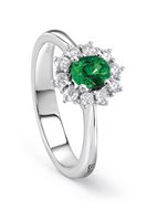 Anello Salvini Donna in Oro bianco Smeraldo 0.36 Ct 20098480 - 20098480